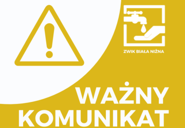 10 listopad (poniedziałek) Zakład Wodociągów i Kanalizacji w Białej Niżnej NIECZYNNY